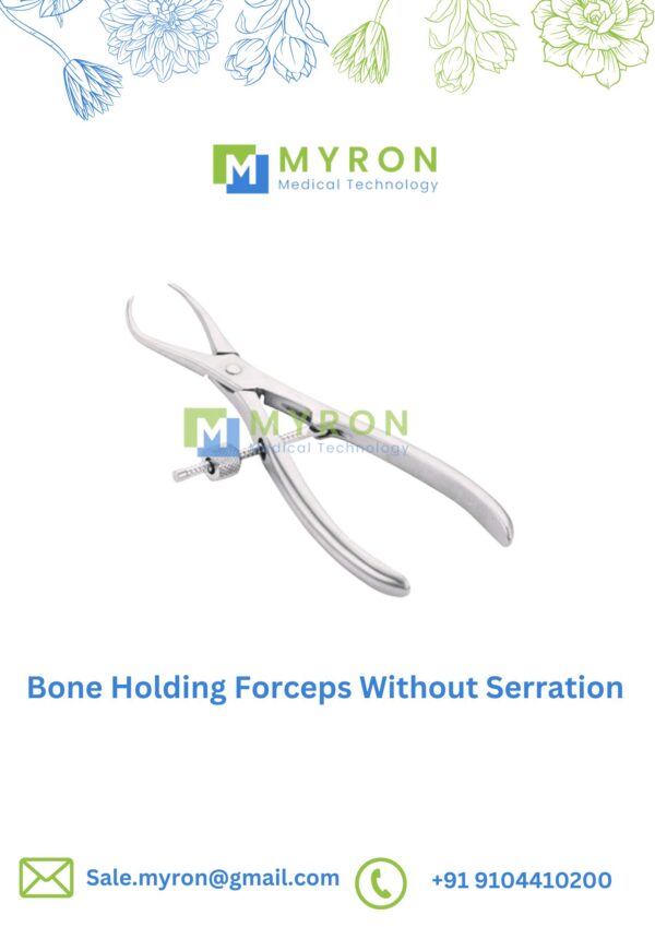 Bone Holding Forceps Without Serration