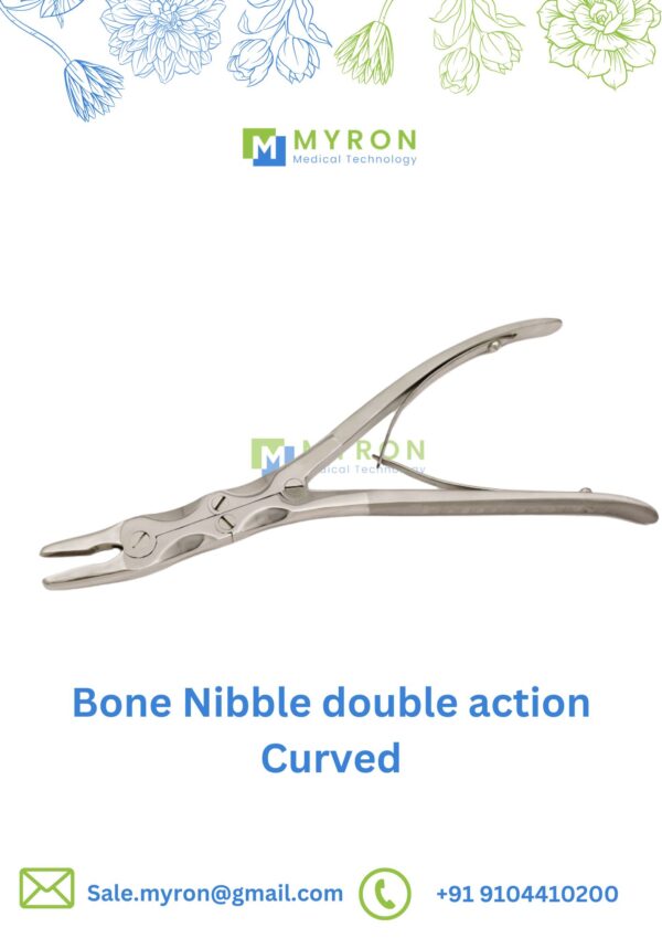 Curved Bone nibbler -orthopedic instrument