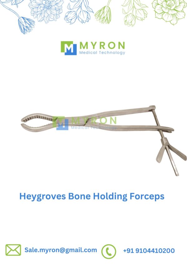 Heygroves bone holding forceps for orthopedic surgery