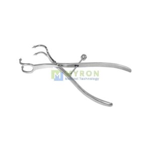 Patella bone holding forceps double prong orthopedic and surgical instrument