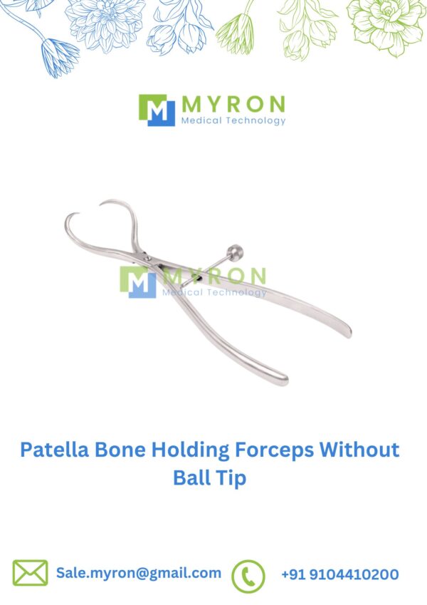 Patella Bone Holding Forceps Without Ball Tip