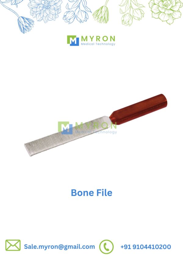 Bone file orthopedic instrument